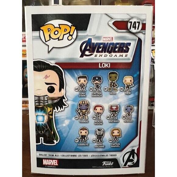Funko Pop Marvel Avengers Endgame Loki #747 GITD Funko Shop Exclusive - Picture 3 of 7